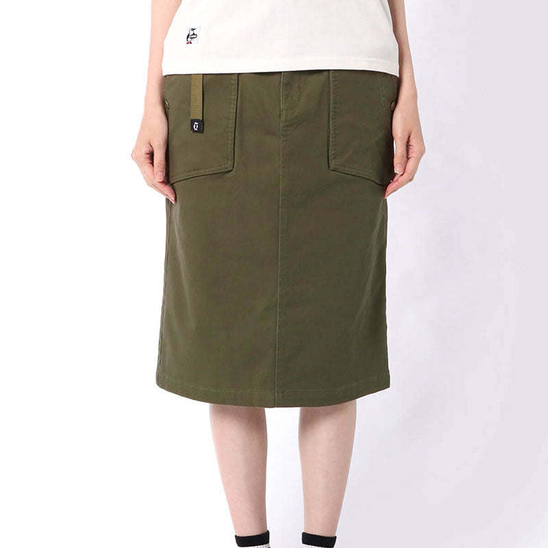チャムス ストレッチキャンピングスカート CH18-1203 Khaki CHUMS Stretch Camping Skirt アパレル スカート 【クーポン対象外】