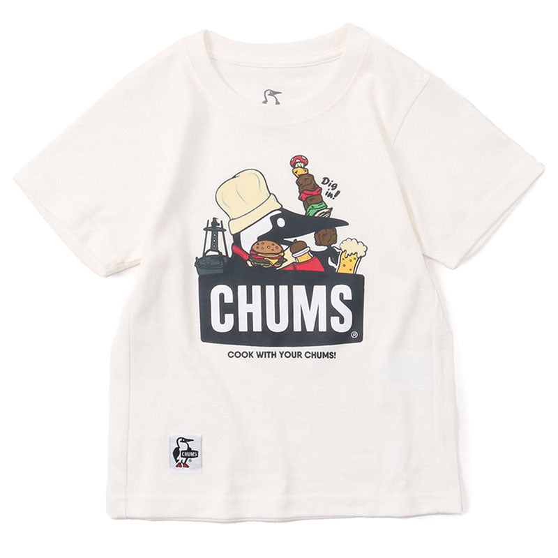 チャムス キッズバーベキューブービーTシャツ CH21-1215 White CHUMS Kid's BBQ Booby T-Shirt アパレル Tシャツ キッズ