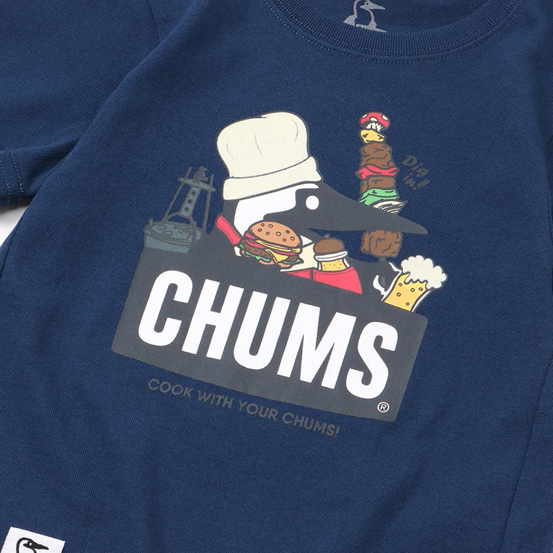 チャムス キッズバーベキューブービーTシャツ CH21-1215 Navy CHUMS Kid's BBQ Booby T-Shirt アパレル Tシャツ キッズ ※クーポン対象外