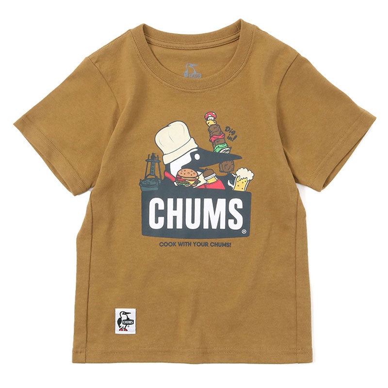 チャムス キッズバーベキューブービーTシャツ CH21-1215 Brown CHUMS Kid's BBQ Booby T-Shirt アパレル Tシャツ キッズ ※クーポン対象外