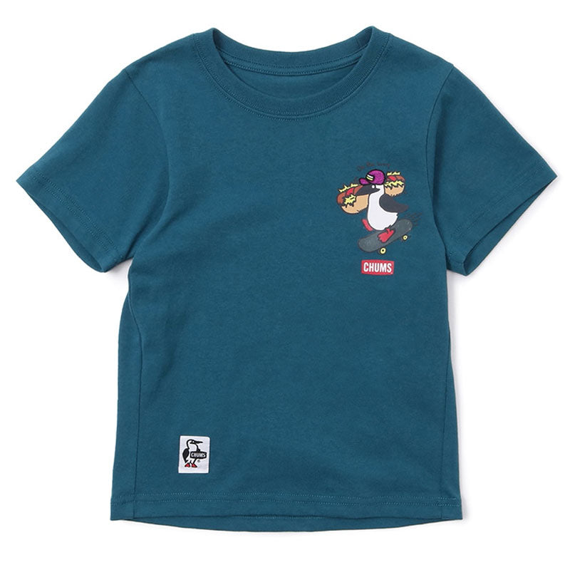 チャムス キッズチャムスデリバリーTシャツ CH21-1223 Teal Blue CHUMS Kid's CHUMS Delivery T-Shirt アパレル Tシャツ キッズ 【クーポン対象外】