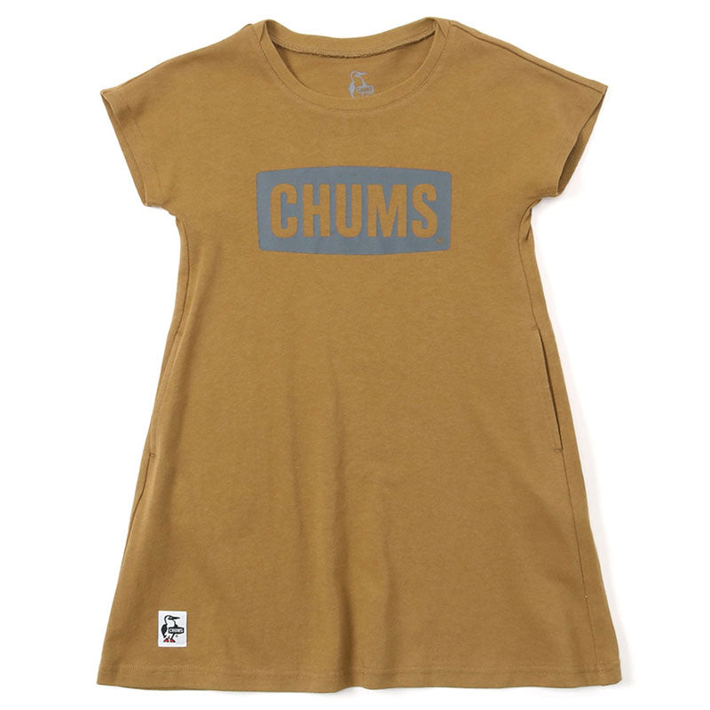 チャムス キッズチャムスロゴドレス CH21-1234 Brown CHUMS Kid's CHUMS Logo Dress アパレル Tシャツ ワンピース キッズ ガールズ