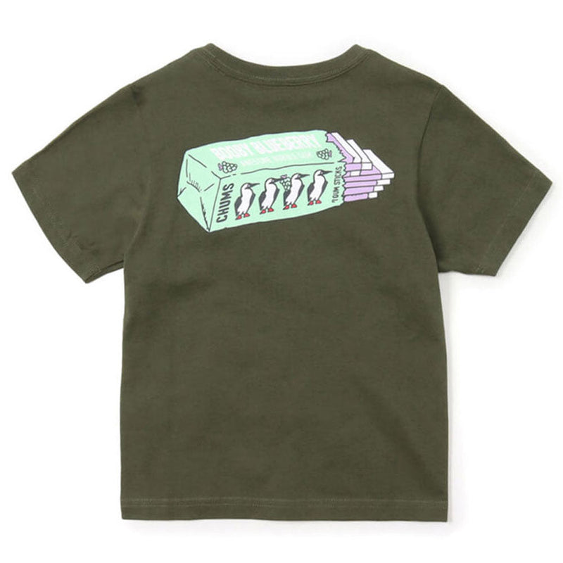チャムス キッズブービーバブルガムTシャツ CH21-1219 Khaki CHUMS Kid's Booby Bubble Gum T-Shirt アパレル Tシャツ ※クーポン対象外