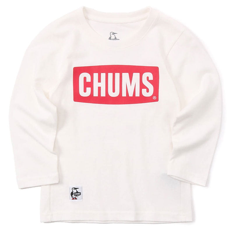 チャムス キッズチャムスロゴロングスリーブTシャツ CH21-1206 White×Red CHUMS キッズアパレル Tシャツ ※クーポン対象外