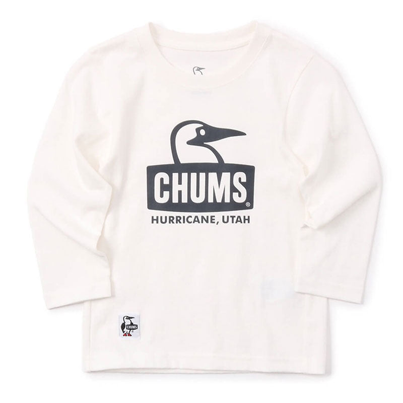 チャムス キッズブービーフェイスロングスリーブTシャツ CH21-1207 White×Black CHUMS キッズアパレル Tシャツ ※クーポン対象外