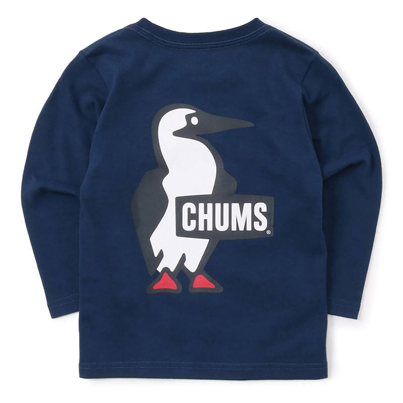 チャムス キッズブービーロゴロングスリーブTシャツ CH21-1208 Navy CHUMS キッズアパレル Tシャツ