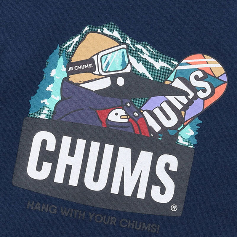 チャムス キッズスノーボーディングブービーロングスリーブTシャツ CH21-1252 Navy CHUMS キッズアパレル Tシャツ ※クーポン対象外