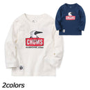 チャムス キッズオールドブービーフェイスブラッシュドロングスリーブTシャツ Tシャツ キッズ 長袖