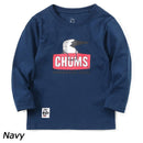 チャムス キッズオールドブービーフェイスブラッシュドロングスリーブTシャツ Tシャツ キッズ 長袖