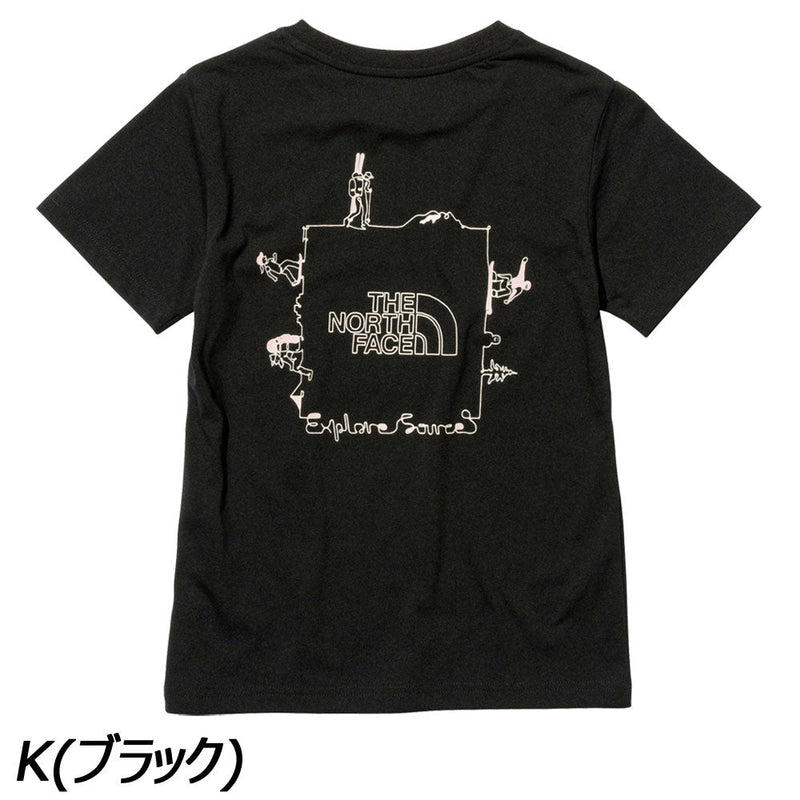 ノースフェイス ショートスリーブエクスプロールソースサーキュレーションティー キッズ Tシャツ 半袖 UVケア