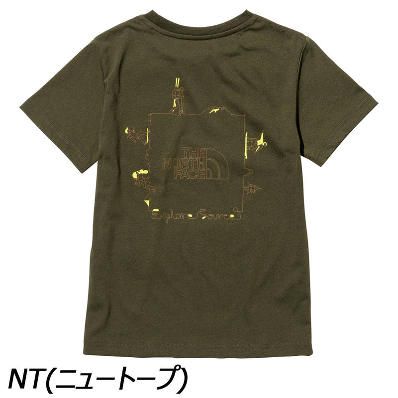 ノースフェイス ショートスリーブエクスプロールソースサーキュレーションティー キッズ Tシャツ 半袖 UVケア
