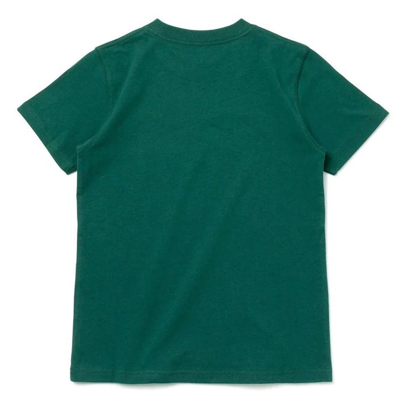 ニューエラ Youth 半袖 コットン Tシャツ フラッグロゴ ダークグリーン×ホワイト キッズ Tシャツ 半袖
