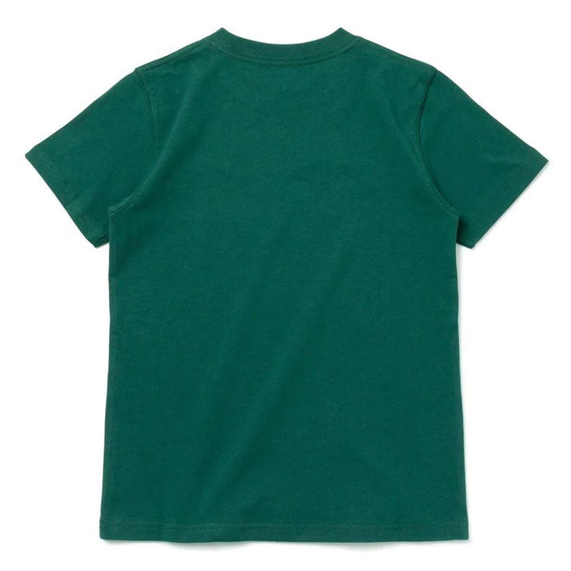 ニューエラ Youth 半袖 コットン Tシャツ ボックスロゴ ダークグリーン×ベージュ キッズ Tシャツ 半袖