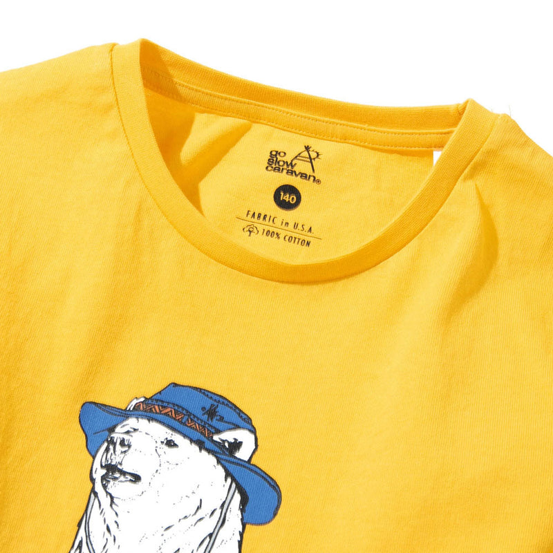 ゴースローキャラバン KIDS USA/C オーバーオールキャンパークマTEE Tシャツ キッズ 半袖