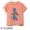 ゴースローキャラバン KIDS USA/C オーバーオールキャンパー猫TEE Tシャツ キッズ 半袖