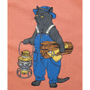 ゴースローキャラバン KIDS USA/C オーバーオールキャンパー猫TEE Tシャツ キッズ 半袖