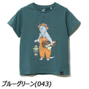 ゴースローキャラバン KIDS USA/C オーバーオールキャンパー猫TEE Tシャツ キッズ 半袖