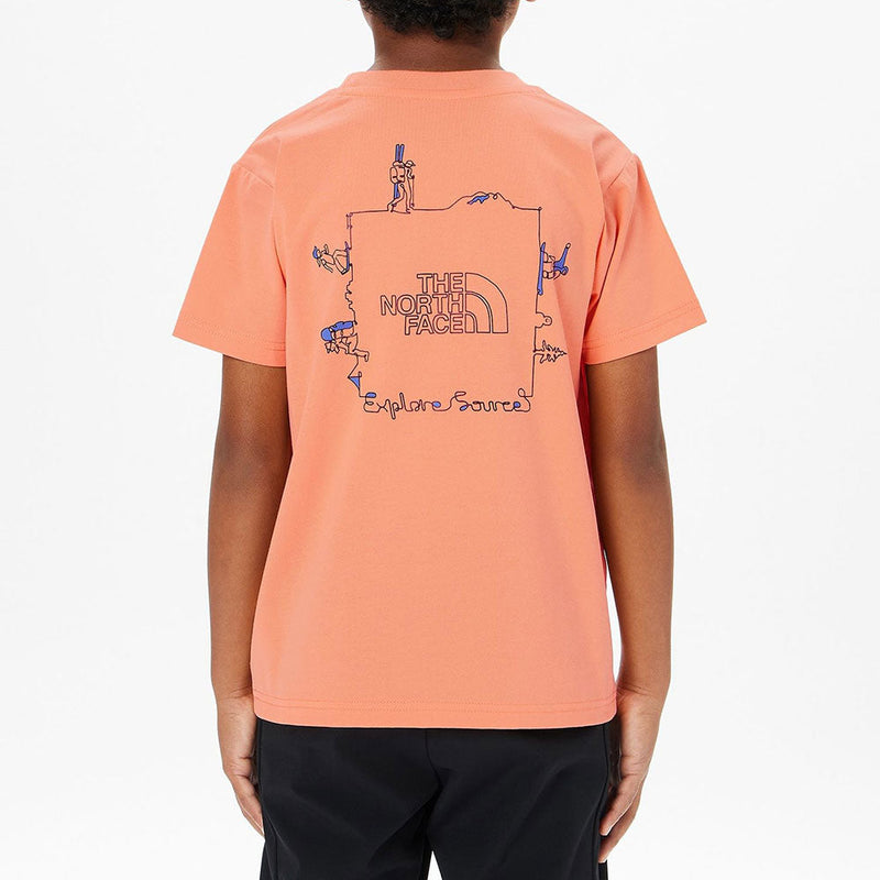 ノースフェイス ショートスリーブエクスプロールソースサーキュレーションティー Tシャツ 半袖 UVケア UPF15-30 キッズ