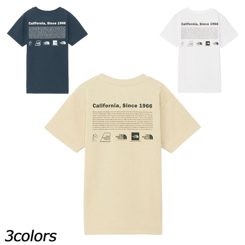 ノースフェイス ショートスリーブヒストリカルロゴティー Tシャツ 半袖 UVケア UPF15-30 キッズ