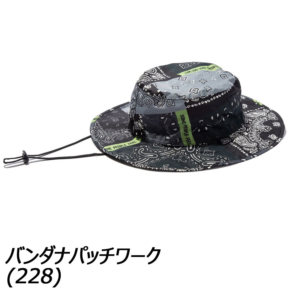 キウ/UVu0026RAIN PACKABLE Safari HAT/バンダナパッチワーク/.