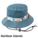 チャムス リバーシブルプリントハット ハット 帽子 あご紐取外可能 メンズ レディース