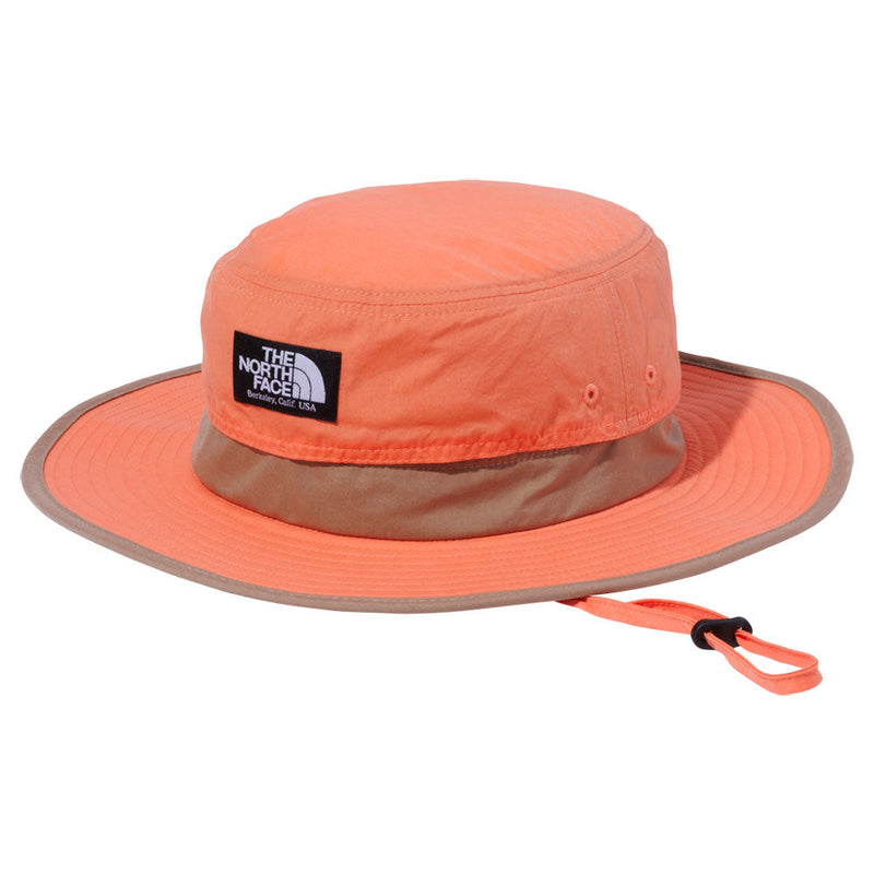 ノースフェイス ホライズンハット DT(ダスティコーラルオレンジ×ケルプタン) 帽子 ハット UVケア サイズ調整可能
