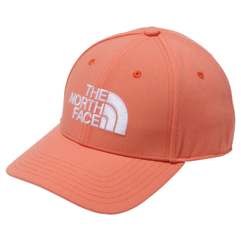 ノースフェイス TNFロゴキャップ DO(ダスティコーラルオレンジ) 帽子 キャップ UVプロテクト サイズ調整可能
