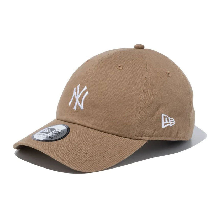 ニューエラ カジュアルクラシック MLB ニューヨーク・ヤンキース ミッドロゴ カーキ×スノーホワイト キャップ 帽子 MLB サイズ調整