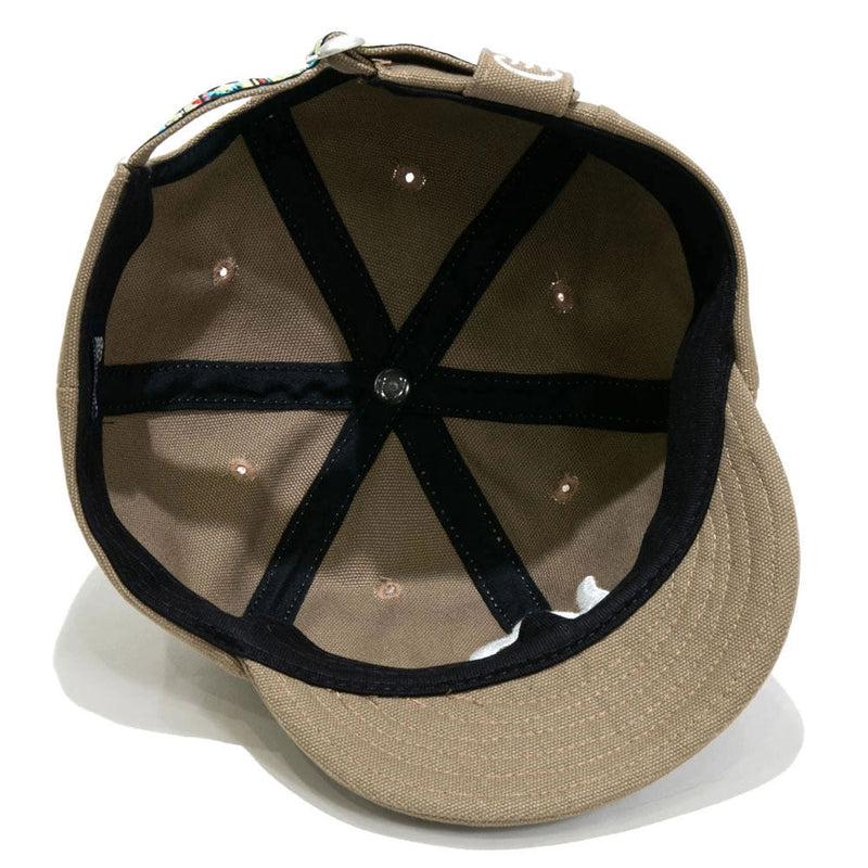 ゴースローキャラバン キャンバス刺繍 ショートブリムキャップ キャップ 帽子 サイズ調整可能
